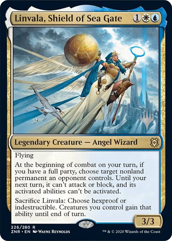 Linvala, Shield of Sea Gate, Promo Pack: Zendikar Rising 226