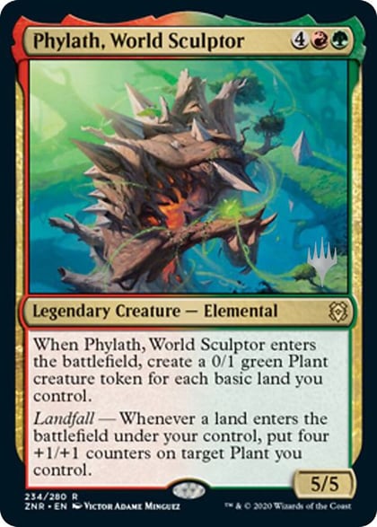 Phylath, World Sculptor, Promo Pack: Zendikar Rising 234