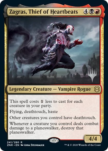 Zagras, Thief of Heartbeats, Promo Pack: Zendikar Rising 241