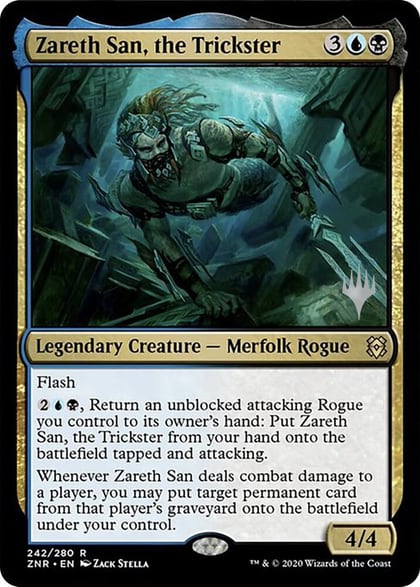 Zareth San, the Trickster, Promo Pack: Zendikar Rising 242