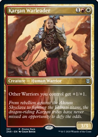 Kargan Warleader, Promo Pack: Zendikar Rising 391