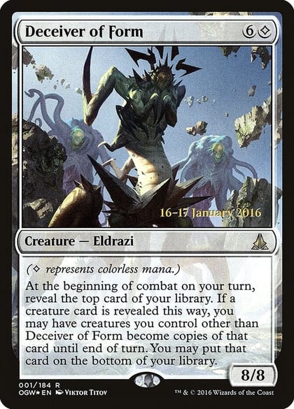 Deceiver of Form, Prerelease Cards 1