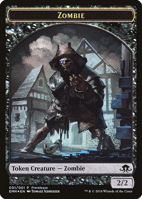 Zombie Token (Double-Sided), Prerelease Cards 1 // 1