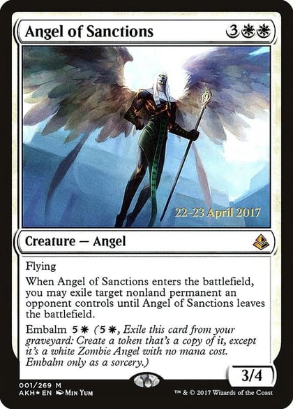 Angel of Sanctions, Prerelease Cards 1