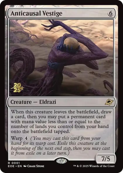 Anticausal Vestige, Prerelease Cards 1