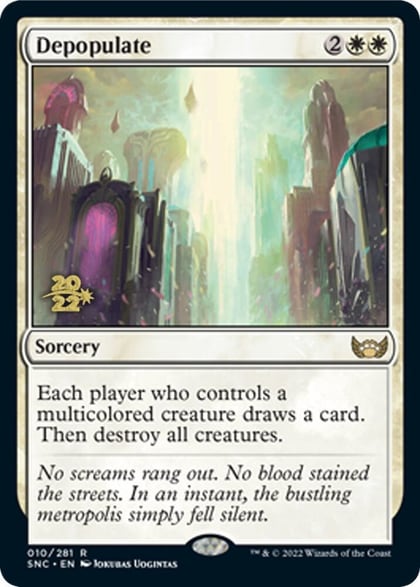 Depopulate, Prerelease Cards 10