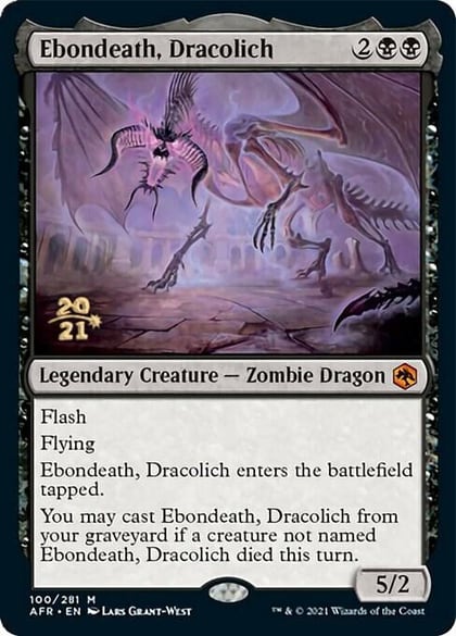 Ebondeath, Dracolich, Prerelease Cards 100