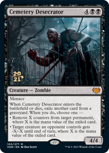 Cemetery Desecrator, Prerelease Cards 100