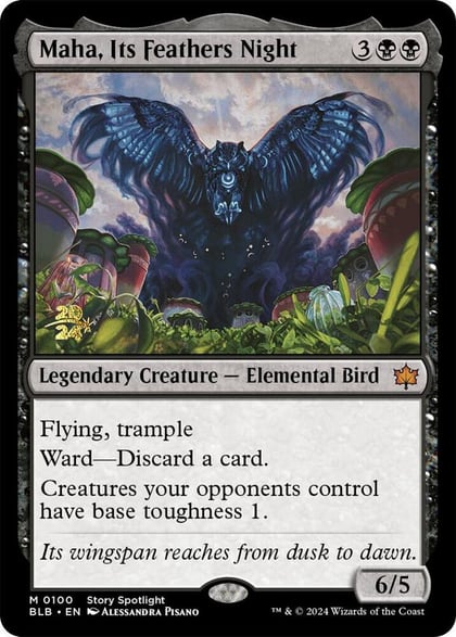 Maha, Its Feathers Night, Prerelease Cards 100