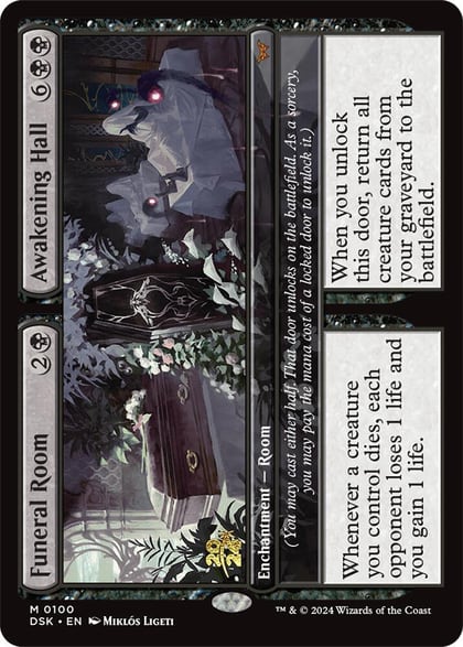 Funeral Room // Awakening Hall, Prerelease Cards 100
