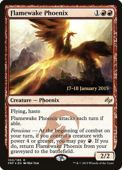 Flamewake Phoenix (FRF), Prerelease Cards 100