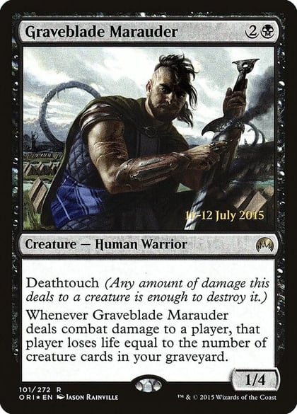 Graveblade Marauder, Prerelease Cards 101