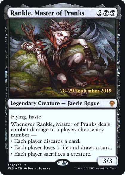 Rankle, Master of Pranks, Prerelease Cards 101