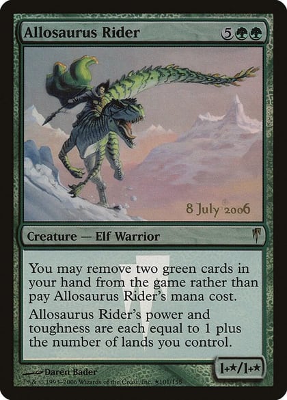 Allosaurus Rider, Prerelease Cards 101