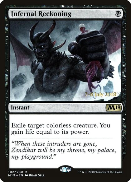 Infernal Reckoning, Prerelease Cards 102