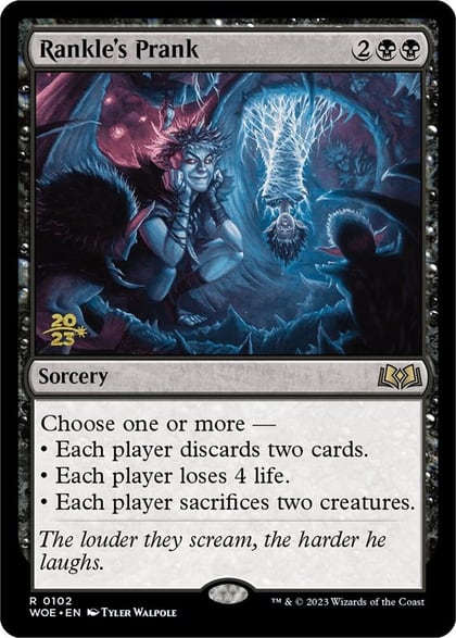 Rankle's Prank, Prerelease Cards 102