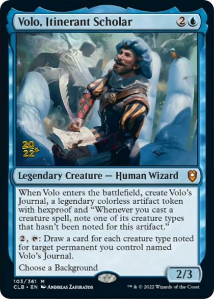 Volo, Itinerant Scholar, Prerelease Cards 103
