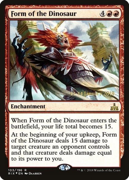 Form of the Dinosaur, Prerelease Cards 103