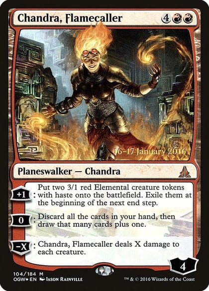 Chandra, Flamecaller, Prerelease Cards 104