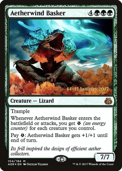 Aetherwind Basker, Prerelease Cards 104