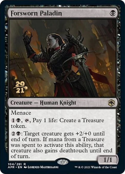 Forsworn Paladin, Prerelease Cards 104