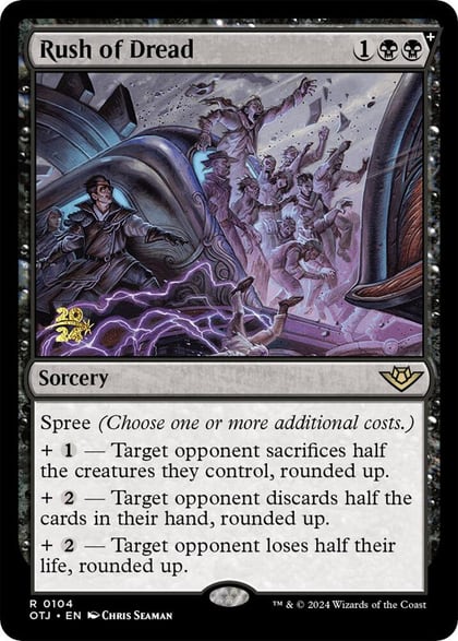 Rush of Dread, Prerelease Cards 104