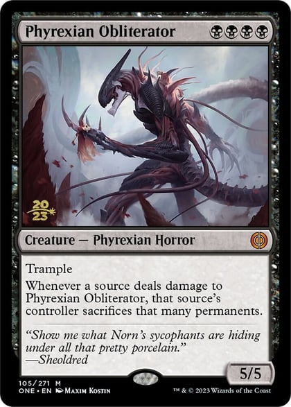 Phyrexian Obliterator, Prerelease Cards 105
