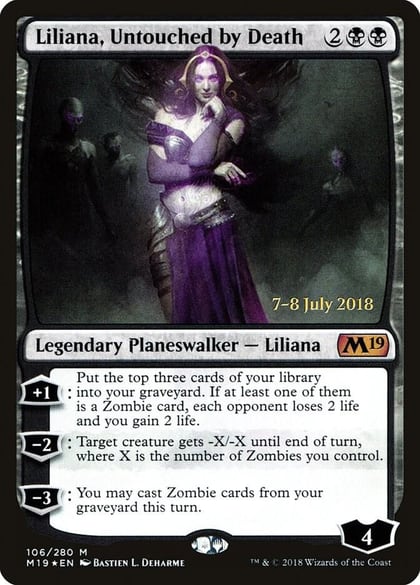 Liliana, Untouched by Death, Prerelease Cards 106