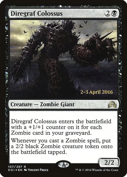 Diregraf Colossus, Prerelease Cards 107