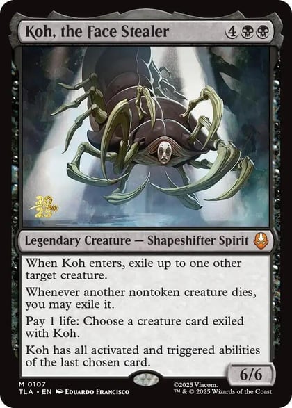 Koh, the Face Stealer, Prerelease Cards 107