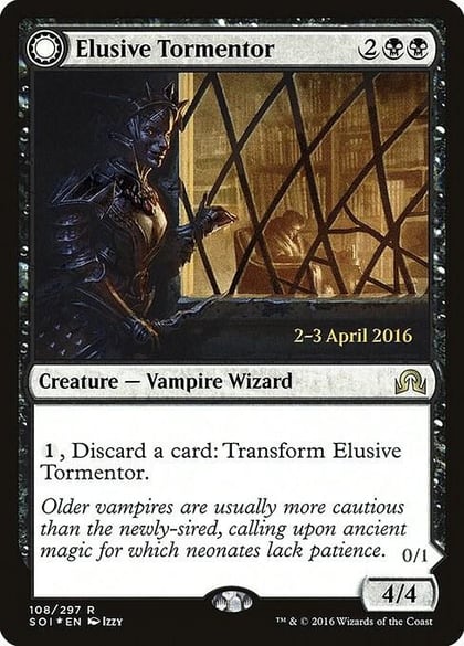 Elusive Tormentor, Prerelease Cards 108