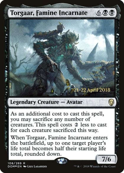 Torgaar, Famine Incarnate, Prerelease Cards 108
