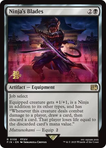 Ninja's Blades, Prerelease Cards 108