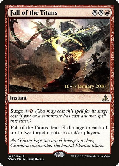 Fall of the Titans, Prerelease Cards 109