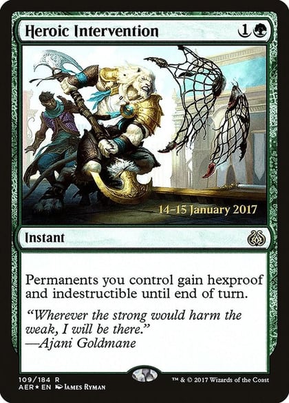 Heroic Intervention (AER), Prerelease Cards 109
