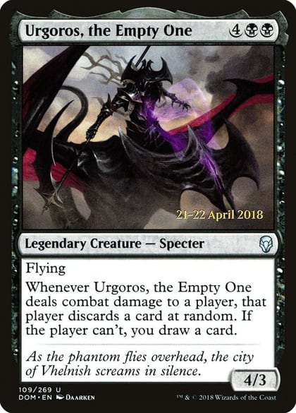 Urgoros, the Empty One, Prerelease Cards 109
