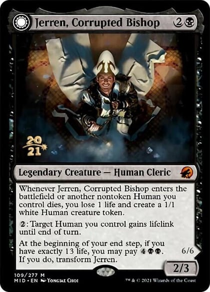 Jerren, Corrupted Bishop, Prerelease Cards 109