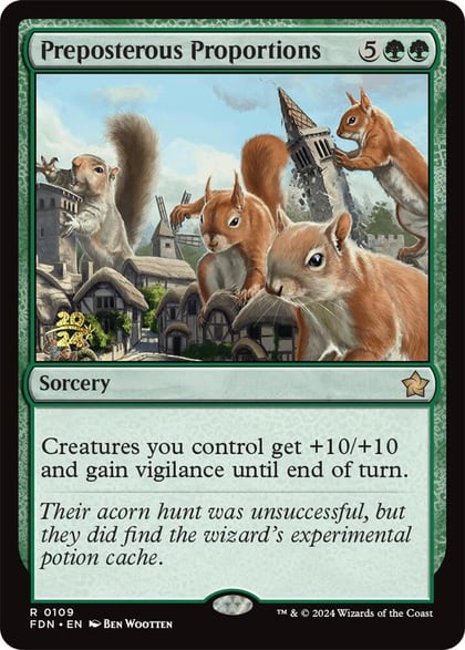 Preposterous Proportions, Prerelease Cards 109