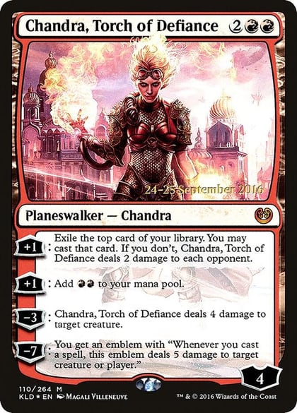 Chandra, Torch of Defiance, Prerelease Cards 110