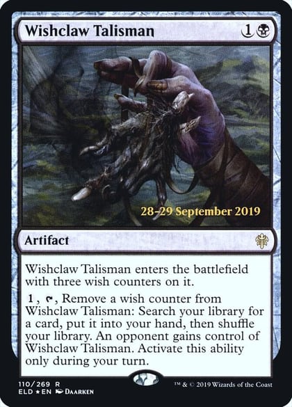 Wishclaw Talisman, Prerelease Cards 110