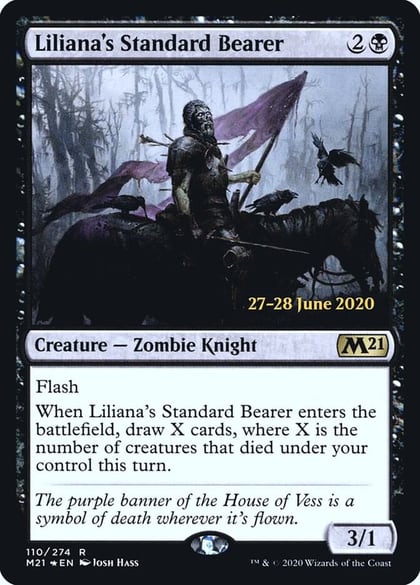 Liliana's Standard Bearer, Prerelease Cards 110