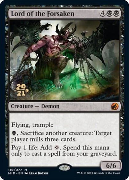 Lord of the Forsaken, Prerelease Cards 110