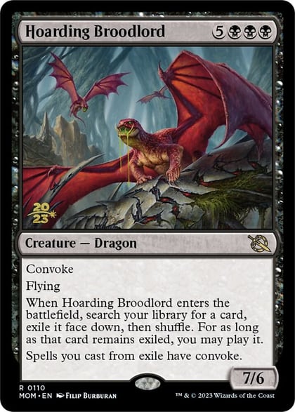 Hoarding Broodlord, Prerelease Cards 110