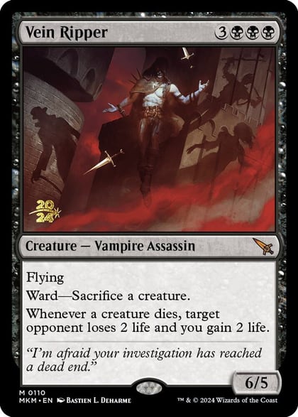 Vein Ripper, Prerelease Cards 110