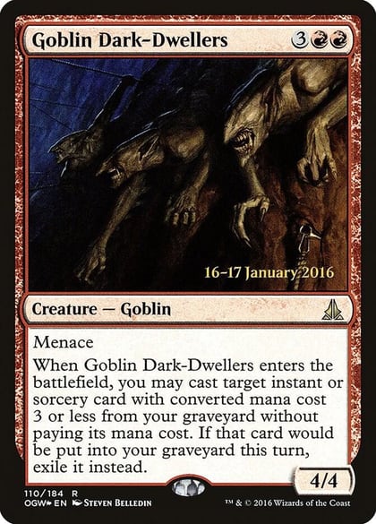 Goblin Dark-Dwellers, Prerelease Cards 110