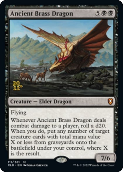 Ancient Brass Dragon, Prerelease Cards 111