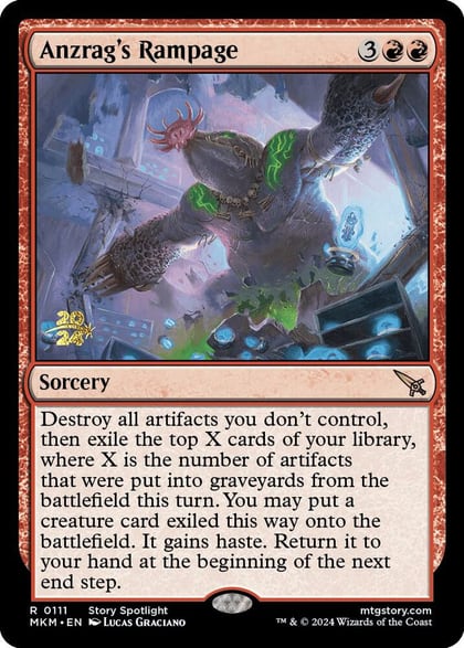 Anzrag's Rampage, Prerelease Cards 111