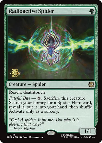 Radioactive Spider, Prerelease Cards 111