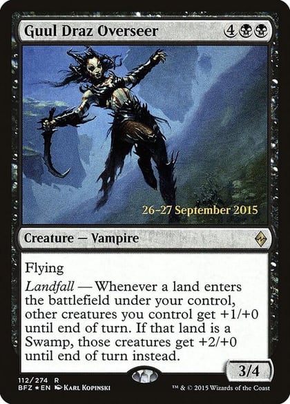 Guul Draz Overseer, Prerelease Cards 112