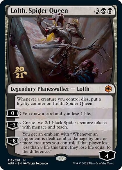 Lolth, Spider Queen, Prerelease Cards 112